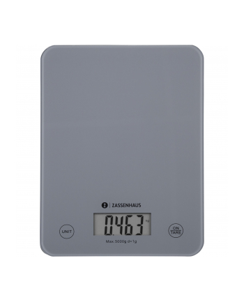 Zassenhaus Waga Elektroniczna 16,5×21,5Cm Szara (zs073485)
