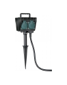 BRENNENSTUHL BRENNENSTUHL BRENNENSTUHL BRENNENSTUHL 4-WAY GARDEN SOCKET OUTLET WITH EARTH SPIKE - CZARNY ZIELONY / CZA - nr 12