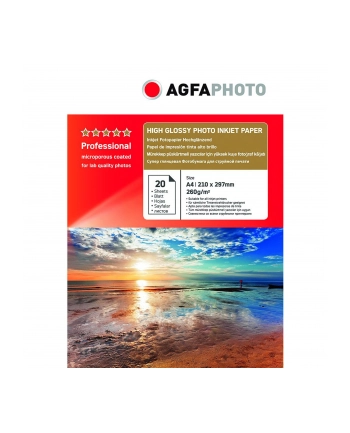 AgfaPhoto Professional Papier o wysokim połysku 260 g A 4 20 Bl