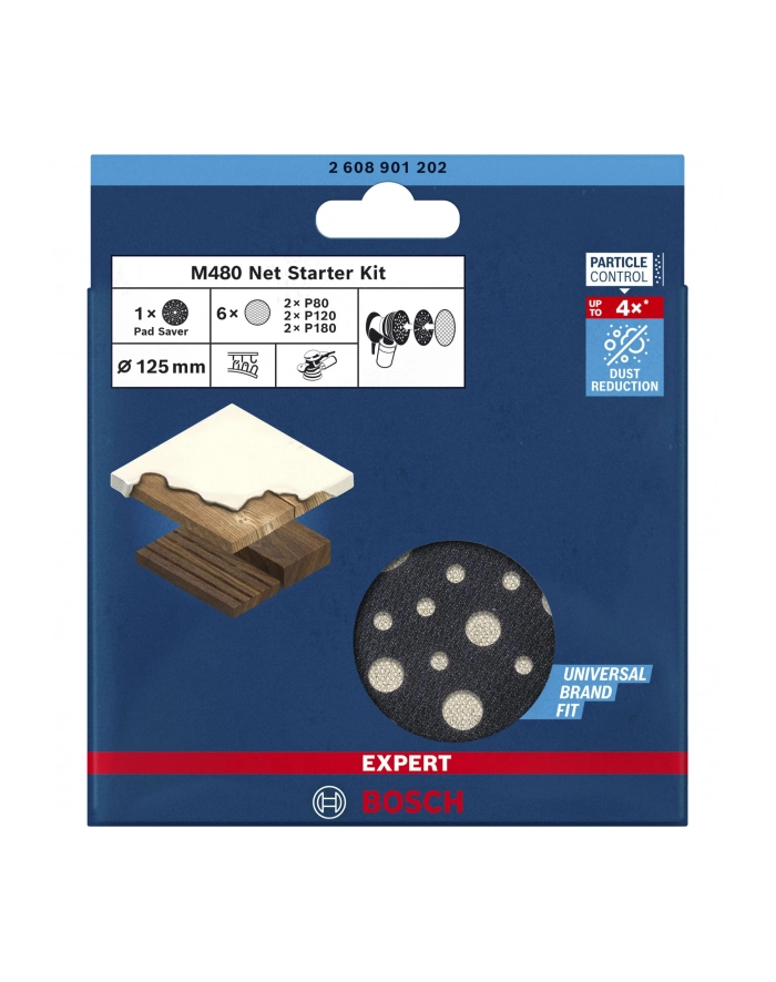 Bosch Accessories zestaw siatek szlifierskich EXPERT M480 2608901202 główny