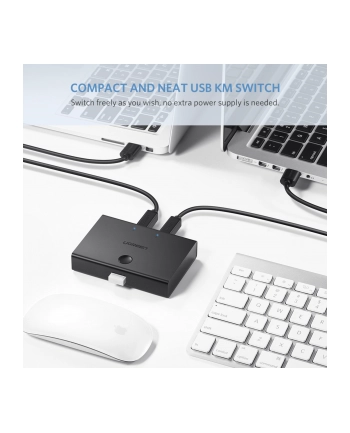 UGREEN SWITCH PRZEŁĄCZNIK KVM USB 2X1 30345 USB 2.0 (UGR423)