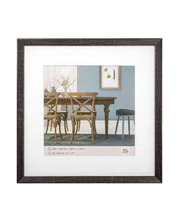 WALTHER DESIGN EF440D FIORITO DREWNIANA RAMA 40X40 CM, CIEMNOSZARY