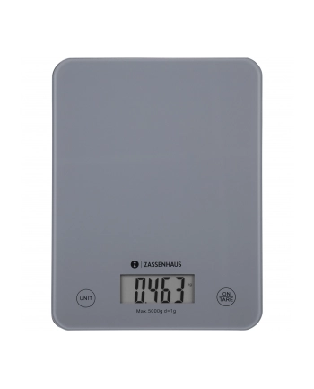 Zassenhaus Waga Elektroniczna 16,5×21,5Cm Szara (zs073485)