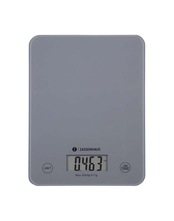 Zassenhaus Waga Elektroniczna 16,5×21,5Cm Szara (zs073485) główny