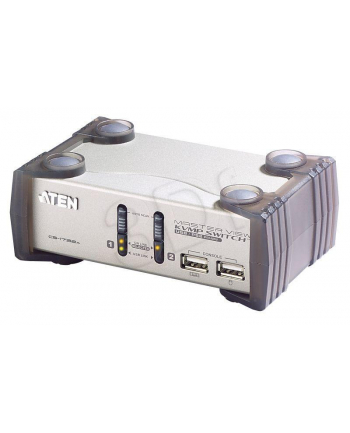 ATEN CS-1732A KVM 2/1 USB PS/2 Audio PC  MAC