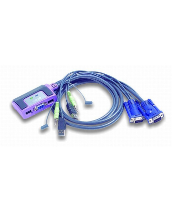ATEN CS-62U  KVM  2/1 USB-Audio zintegrowane kable nr 2