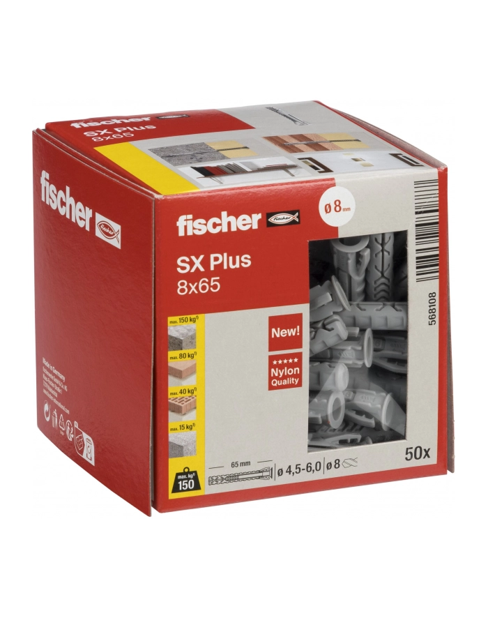 Fischer plug SX 8x65 50 pcs. główny