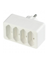 REV transition plug 4-fold Euro Socket line white - nr 1