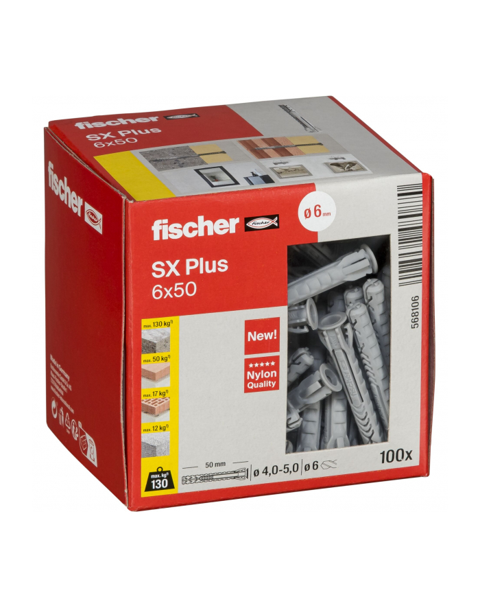 Fischer plug SX Plus 6x50 100 pcs. główny