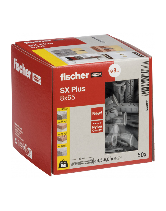 Fischer plug SX 8x65 50 pcs. główny