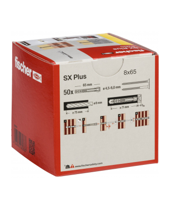 Fischer plug SX 8x65 50 pcs.