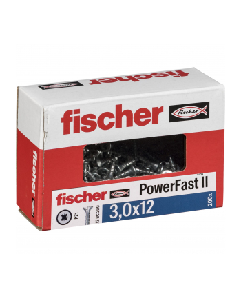 Fischer PowerFast II 3,0x12 SK PZ VG blvz 200