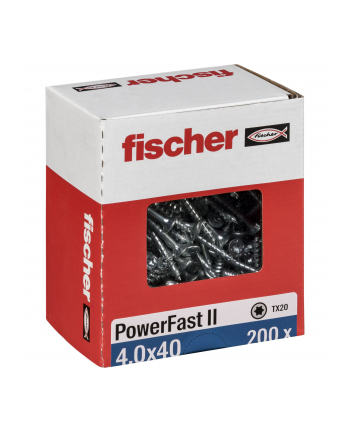 Fischer PowerFast II 4,0x40 SK TX TG blvz 200