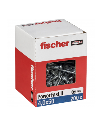 Fischer PowerFast II 4,0x50 SK TX TG blvz 200