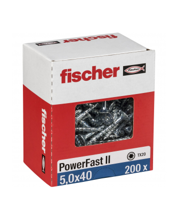 Fischer PowerFast II 5,0x40 SK TX TG blvz 200