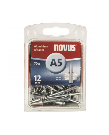 NOVUS Rivets A 5 X 12 ALU 70pc