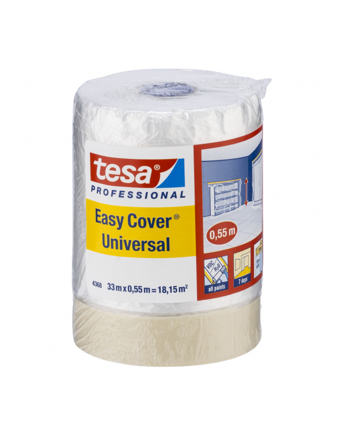 Tesa Masking Film 33mm x 55cm Easy Cov. pale cream 04368 główny