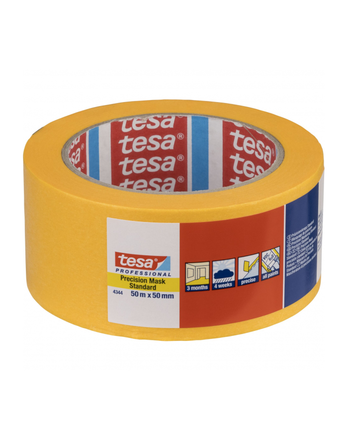 Tesa Masking Tape 50m x 50mm Stand.Prec. yellow 04344 główny