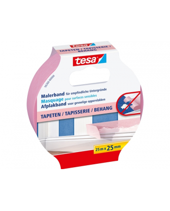 Tesa Kreppband 25m x 25mm Preci.indoor rosa 56260