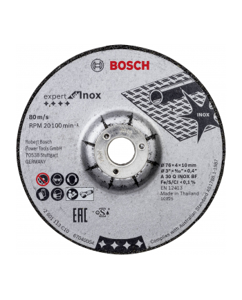 Bosch tarcza scierna 76x4x10mm ExpertforInox