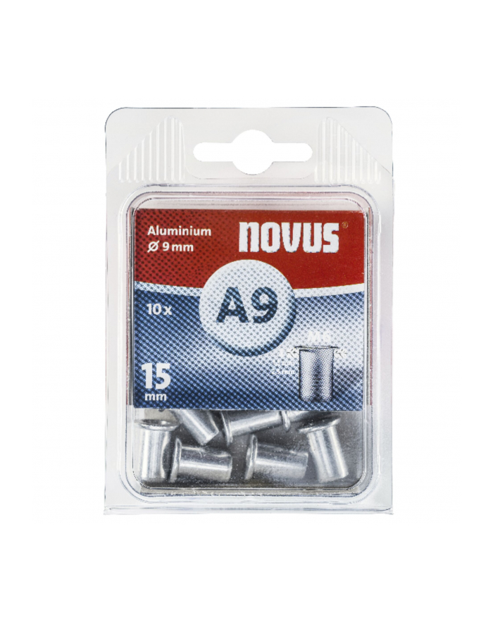 NOVUS Nity typ AM w blistrze (aluminiowe metryczne) 9,0/M6/15,0 x 10 045-0043 główny