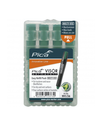 Pica VISOR permanent replacement refills green