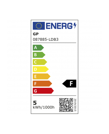 1x3 GP Lighting A45 Mini Globe E27, 4,9W (40W) 470lm  GP 087885