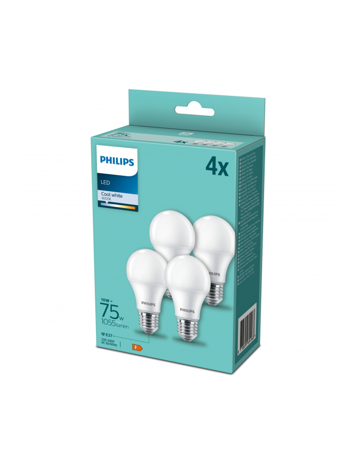 Philips LED Lamp E27 4-Pack 75W 4000K główny