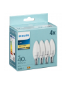 Philips LED Lamp E14 4-pack candle     40W 2700K - nr 3