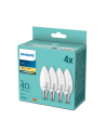 Philips LED Lamp E14 4-pack candle     40W 2700K - nr 6