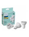 Philips LED Spotlight GU10 WW 3-Pack  50W 2700K - nr 1