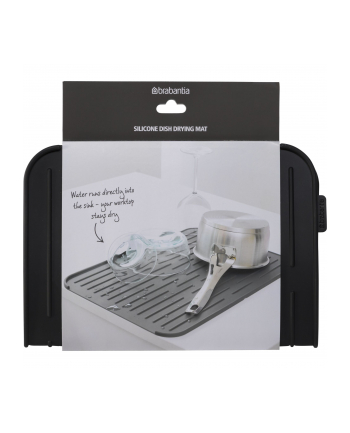 Brabantia ociekacz do naczyn silikonowy Dark Grey