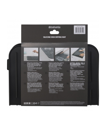 Brabantia ociekacz do naczyn silikonowy Dark Grey