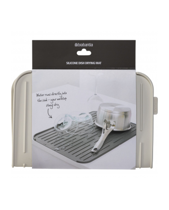 Brabantia ociekacz do naczyn silikonowy Light Grey