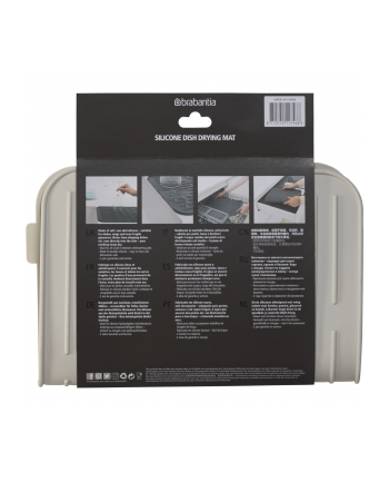 Brabantia ociekacz do naczyn silikonowy Light Grey
