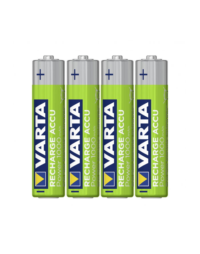 10x4 Varta Rechargeable Accu NiMh 1000 mAh Micro PU karton w. główny