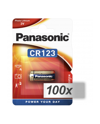 100x1 Panasonic Photo CR-123 A bateria litowa   karton 100 szt.