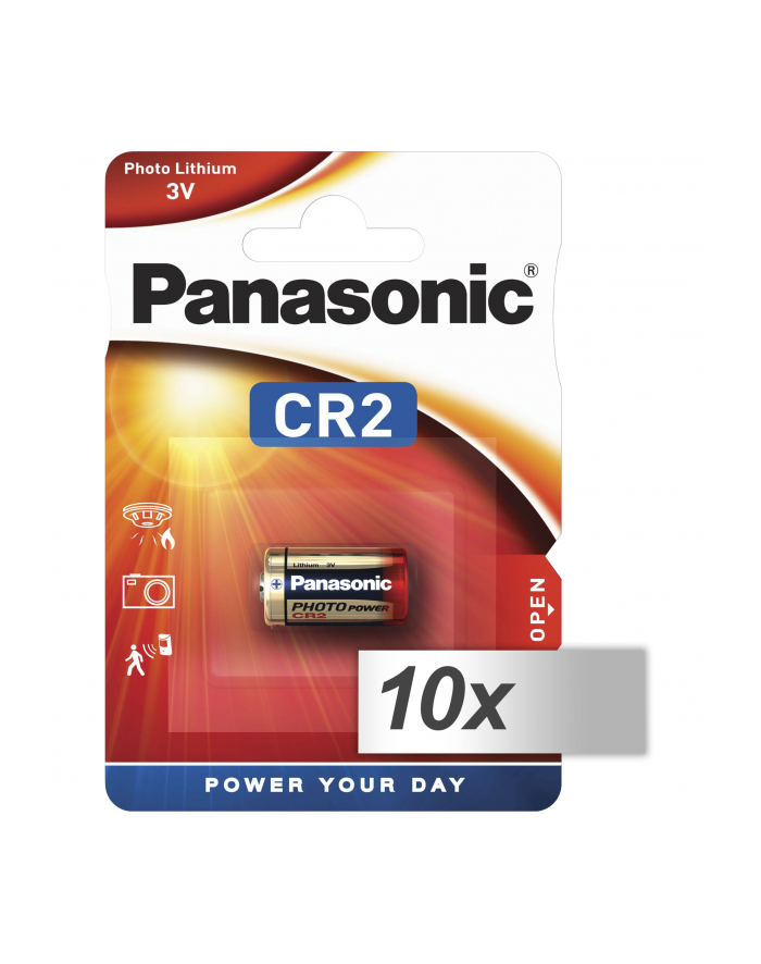 10x1 Panasonic Photo CR-2 bateria litowa    karton 10 szt. główny