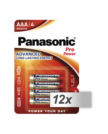 12x4 Panasonic Pro Power LR 03 Micro AAA karton 48 szt.