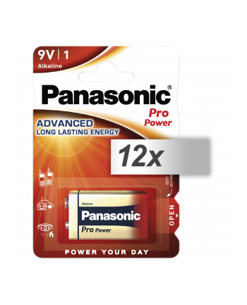 12x1 Panasonic Pro Power 6 LR 61 9V-Block karton 12 szt.