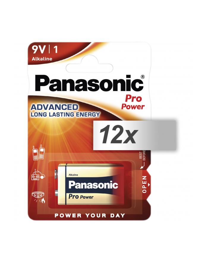 12x1 Panasonic Pro Power 6 LR 61 9V-Block karton 12 szt. główny