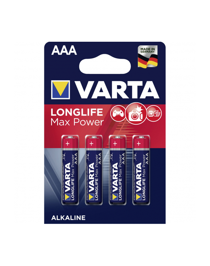 10x4 Varta Longlife Max Power Micro AAA LR 03  PU karton wewn. główny