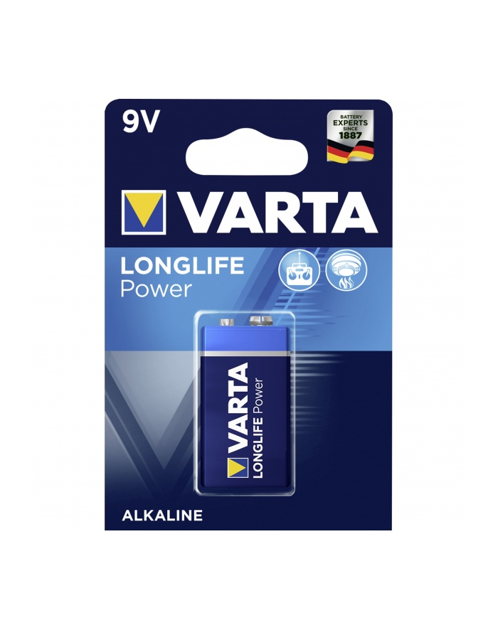 10x1 Varta Longlife Power 9V-Block 6 LR 61 PU karton wewn. główny