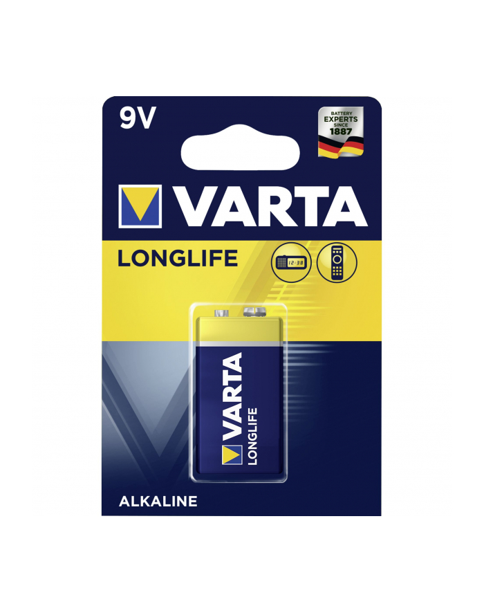 50x1 Varta Longlife Extra 9V- Block 6 LR 61 PU karton zbiorczy główny