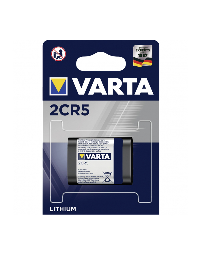 100x1 Varta Photo 2 CR 5 PU karton wewn. główny