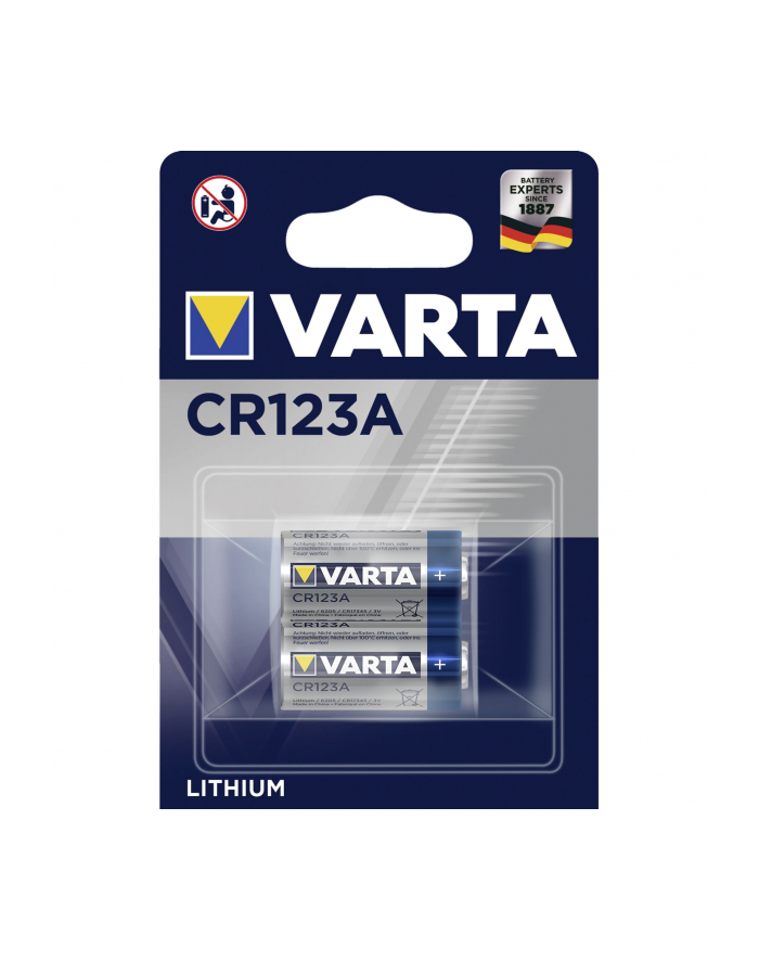 10x2 Varta Professional CR 123 A PU karton wewn. główny