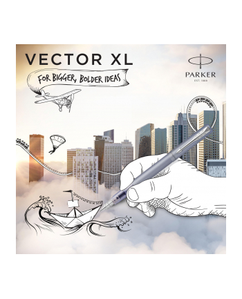 Parker Vector XL Metallic Silver blue C.C. pióro wieczne M