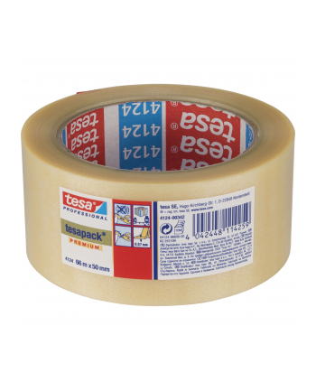 Tesa Carton Seal. Tape 66m x50mm PVC transparent 04124