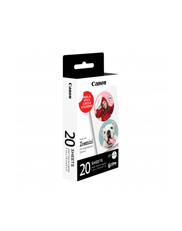 Canon ZP-2030-2C ZINK Circle Sticker 3,3 cm (20 arkusz) główny