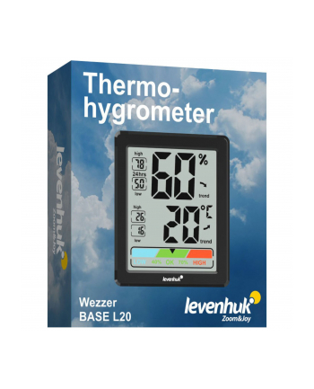 Levenhuk Wezzer BASE L20 termohigrometr czarny